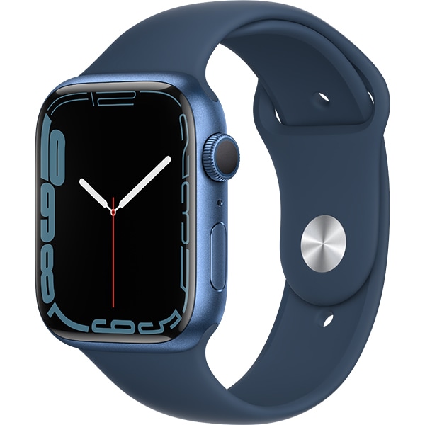 【即日発送】【新品 箱不良・シュリンク破れ品】Apple Watch Series 7（GPSモデル）- 45mmブルーアルミニウムケースとアビスブルースポーツバンド - レギュラー MKN83J/A