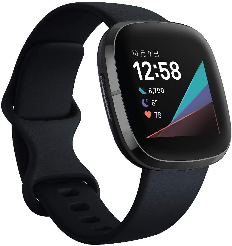 【ラッピング可】【即日発送】【国内版】【新品 箱不良・シュリンク破れ品】Fitbit Sense FB512BKBK-FRCJK L/Sサイズ