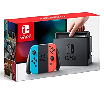 【ラッピング可】【即日発送】【新品 箱不良・シュリンク破れ品】任天堂 Nintendo Switch Joy-Con (L) ネオンブルー/ (R) ネオンレッド HAC-S-KABAA