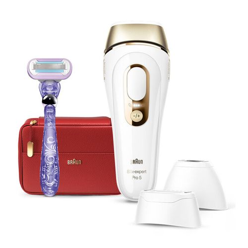 【即日発送】【新品】BRAUN ブラウン 光美容器 シルクエキスパート Pro5 脱毛器 (ワイドヘッド1個＋コンパクトヘッド1個付きモデル) PL-5267