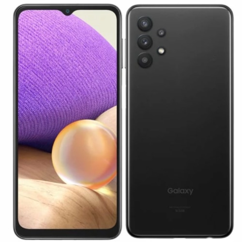 【ラッピング可】【即日発送】【国内版】【新品 箱不良・シュリンク破れ品】SAMSUNG サムスン Galaxy A32 SCG08 64GB オーサムブラック au版 SIMロック解除品