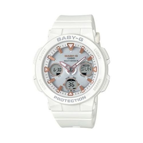 【即日発送】【新品 箱不良・シュリンク破れ品】CASIO カシオ ソーラー電波時計 BABY-G Beach Traveler Series BGA-2500-7AJF レディース ホワイト