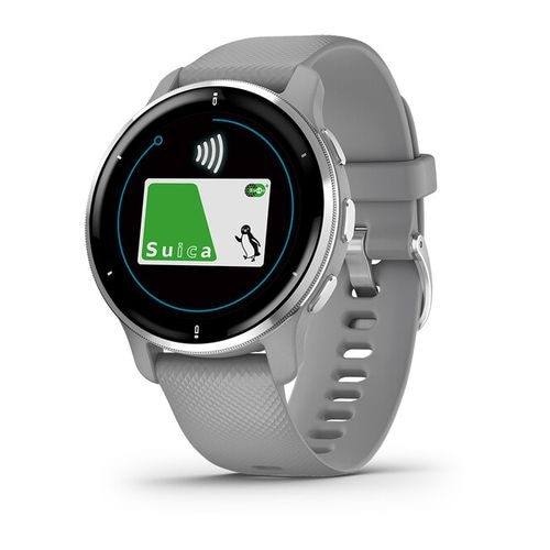 【ラッピング可】【即日発送】【国内版】【新品】GARMIN ガーミン スマートウォッチ Venu 2 Plus 010-02496-40 Powder Gray/Silver