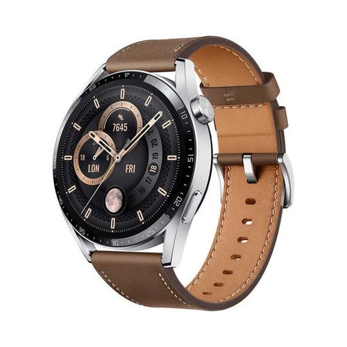 【ラッピング可】【即日発送】【国内版】【新品】HUAWEI ファーウェイ スマートウォッチ WATCH GT 3 46mm ブラウンレザー