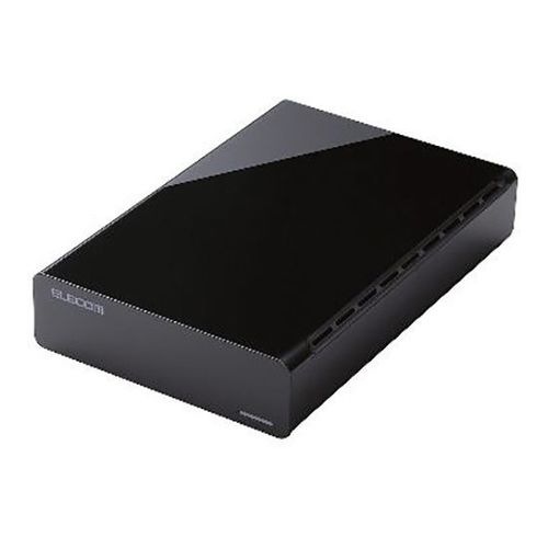 【新品】エレコム ハードディスク 外付け USB3.2 4TB 3.5インチ テレビ録画 ELD-FTV040UBK