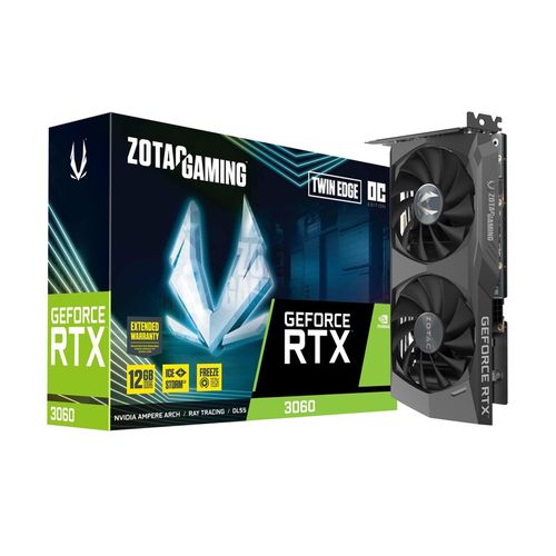 【新品】GAMING グラフィックスボード GeForce RTX 3060 Twin Edge OC ZOTAC（ゾタック） ZOTAC GAMING GeForce RTX 3060 Twin Edge OC（LHR） / PCI Express 4.0