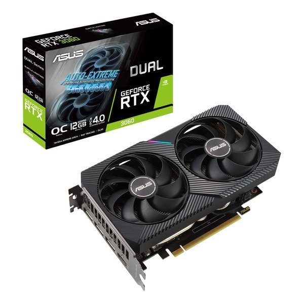 【新品】ASUS NVIDIA RTX3060搭載 グラフィックボード DUAL-RTX3060-O12G-V2