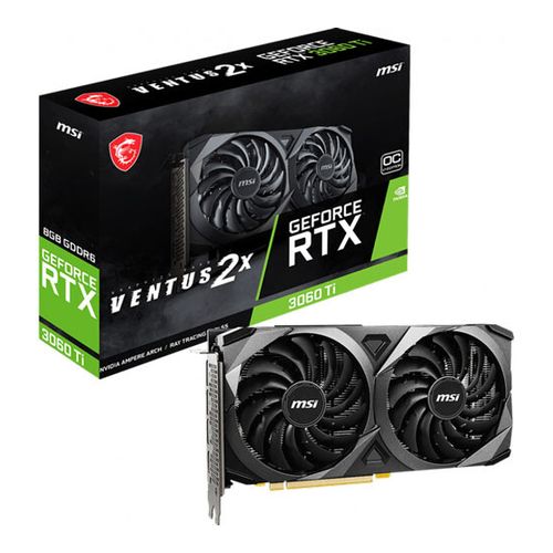 【新品】MSI グラフィックスボード GeForce RTX 3060 Ti VENTUS 2X 8G OCV1 LHR PCIExp 8GB