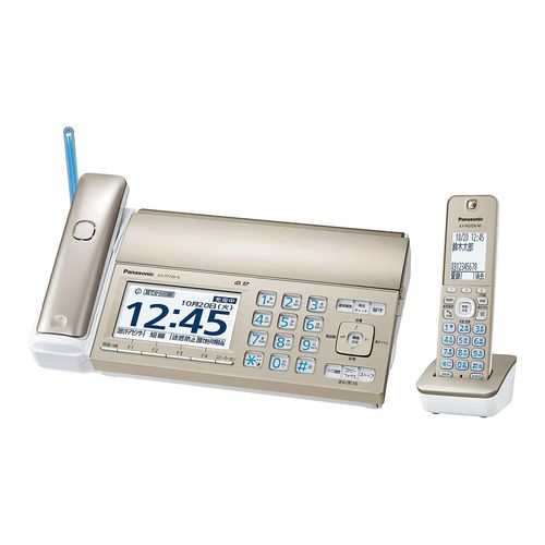 【新品】Panasonic パナソニック 親機コードレス普通紙FAX おたっくす シャンパンゴールド [子機1台 /普通紙]