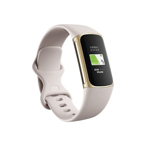 【ラッピング可】【即日発送】【国内版】【新品】Fitbit フィットビット スマートウォッチ Charge 5 FB421GLWT-FRCJK ルナホワイト