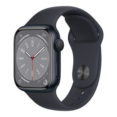 【ラッピング可】【即日発送】【国内版】【新品】Apple Watch Series 8（GPSモデル）- 41mmミッドナイトアルミニウムケースとミッドナイトスポーツバンド MNP53J/A