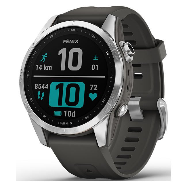 【新品】GARMIN スマートウォッチ fenix 7S 010-02539-04 Silver Graphite