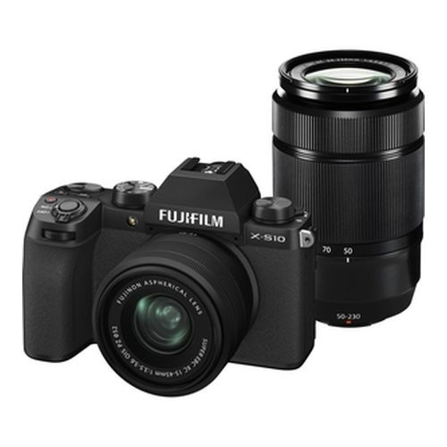 【即日発送】【新品 保証開始済み品】FUJIFILM ミラーレス一眼カメラ ダブルズームレンズキット X-S10 ブラック