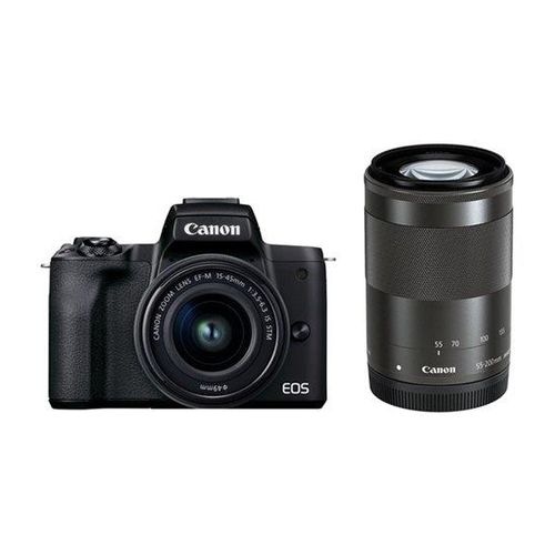 【即日発送】【新品 保証開始済み品】Canon キャノン デジタル一眼カメラ EOS KISS M2 ダブルズームキット ブラック