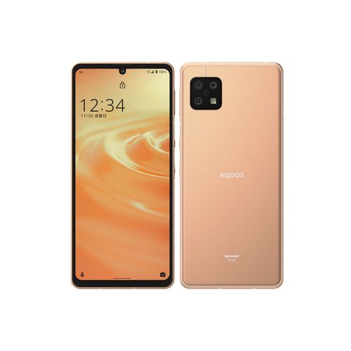 【ラッピング可】【即日発送】【国内版】【新品】SHARP AQUOS sense6 64GB SHG05 ライトカッパー SIMフリー