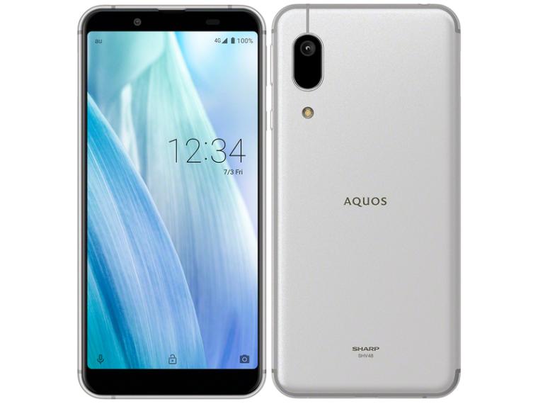 【即日発送】【中古美品】SHARP AQUOS sense3 basic 32GB SHV48 Silver SIMフリー