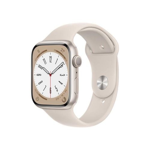 【ラッピング可】【即日発送】【国内版】【新品】Apple Watch Series 8（GPSモデル）45mm スターライトアルミニウムケースとスターライトスポーツバンド MNP23J/A