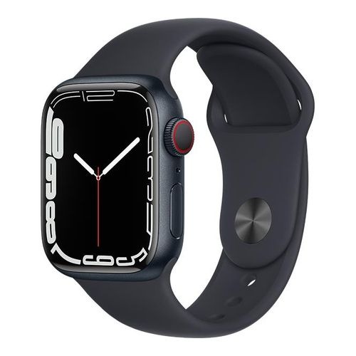 【ラッピング可】【即日発送】【国内版】【新品】Apple Watch Series 7（GPS + Cellularモデル）41mmミッドナイトアルミニウムケースとミッドナイトスポーツバンド MKHQ3J/A