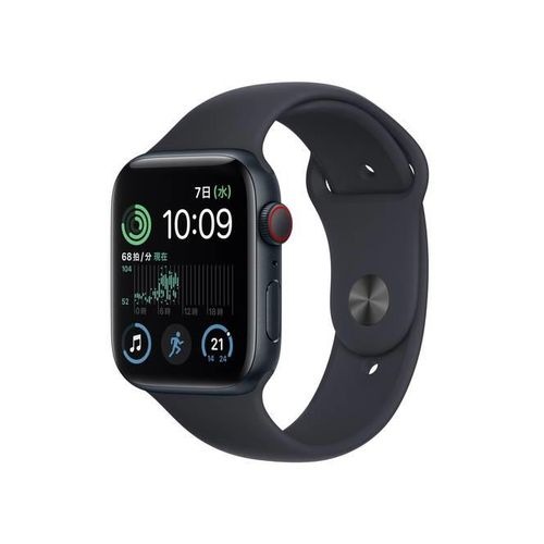 【ラッピング可】【即日発送】【国内版】【新品】Apple Watch SE（GPS + Cellularモデル）44mm ミッドナイトアルミニウムケースとミッドナイトスポーツバンド MNPY3J/A