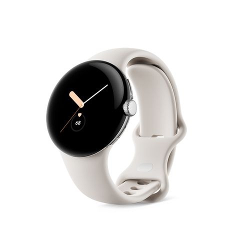 【ラッピング可】【即日発送】【国内版】【新品】Google Pixel Watch スマートウォッチ Polished Silver ステンレス ケース / Chalk アクティブ バンド（Wifi）