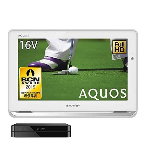 【新品】SHARP シャープ AQUOS ポータブル液晶テレビ 2T-C16AP-W ホワイト