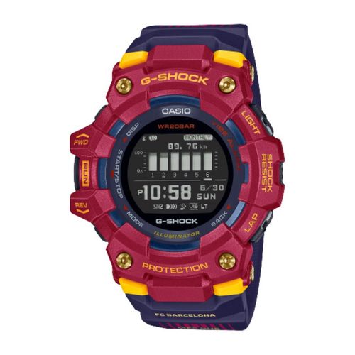【新品】CASIO カシオ メンズ腕時計 G-SHOCK G-SQUAD FCバルセロナ コラボレーションモデル GBD-100BAR-4JR