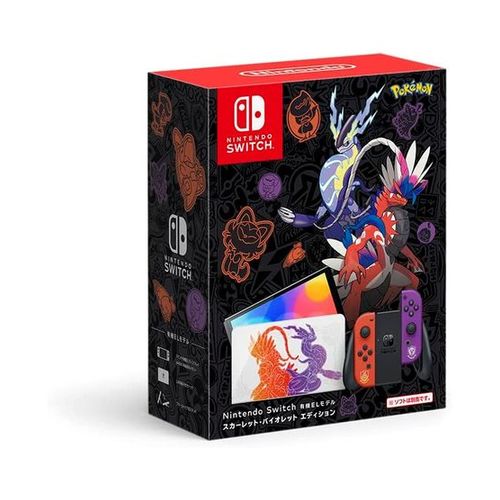 【即日発送】【中古美品】Nintendo Switch (有機ELモデル) スカーレット・バイオレットエディション