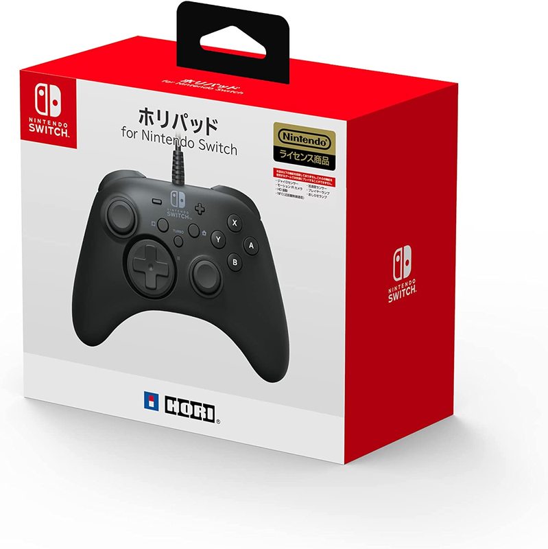 【ラッピング可】【即日発送】【新品】HORI ホリパッド コントローラー for Nintendo Switch NSW-00 ブラック