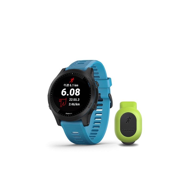 【即日発送】【中古美品】GARMIN ガーミン スマートウォッチ ガーミン 010-02063-53 ランニング トライアスロン用 GPSウォッチ ForeAthlete 945 Blueセット