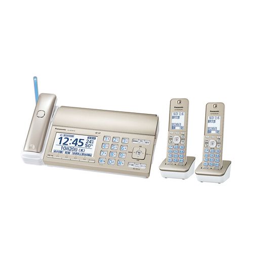 【即日発送】【新品】Panasonic パナソニック FAX機 おたっくす シャンパンゴールド KX-PD750DW-N 子機2台 /普通紙