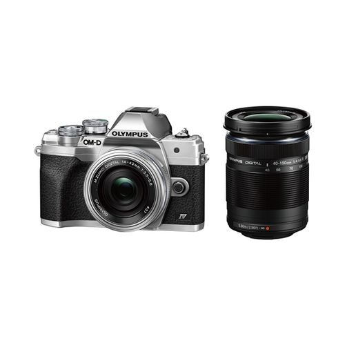 【即日発送】【新品 箱不良・シュリンク破れ品】オリンパス ミラーレス一眼カメラ OM-D E-M10 Mark IV EZダブルズームキット シルバー
