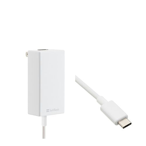 【ラッピング可】【即日発送】【国内版】【新品】Softbank 急速充電ACアダプタ PD-PPS対応 Type-C ホワイト