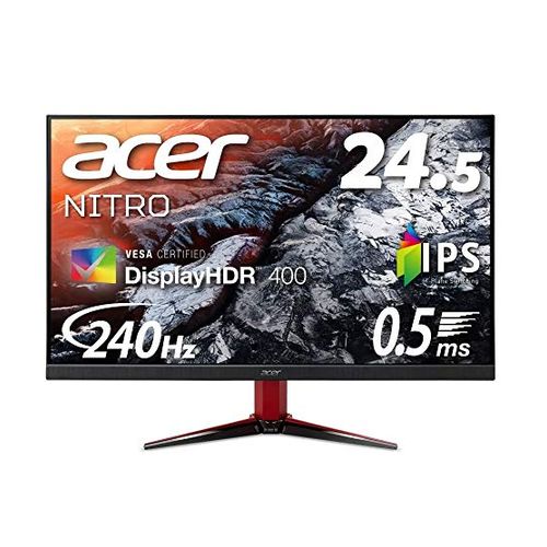 【新品】Acer ゲーミングモニター 24.5型 フルHD IPS 0.5ms (GTG, Min.) 240Hz DisplayHDR 400 VG252QXBMIIPX