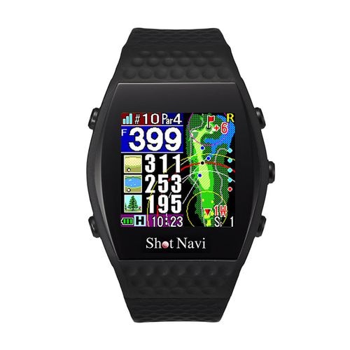 【ラッピング可】【即日発送】【新品】Shot Navi ショットナビ インフィニティ 腕時計型 GPSゴルフナビ ブラック 23年モデル