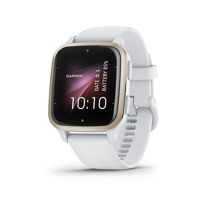 【ラッピング可】【即日発送】【国内版】【新品】GARMIN ガーミンスマートウォッチ vivo Venu Sq White Cream Gold