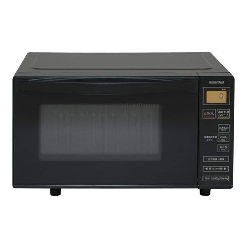 【即日発送】【新品】IRIS OHYAMA アイリスオーヤマ 電子レンジ 18L フラットテーブル ヘルツフリー IMB-FV1801 ブラック