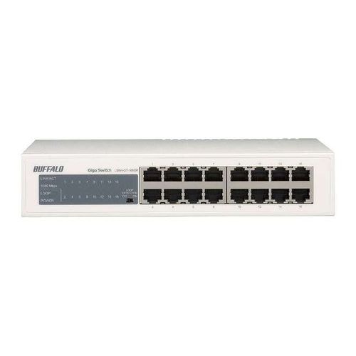 【新品】BUFFALO バッファロー Giga スイッチングHub 金属筺体/電源内蔵 16ポート LSW4-GT-16NSR[LSW4GT16NSR]