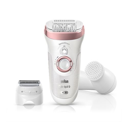 【即日発送】【新品 箱不良・シュリンク破れ品】BRAUN ブラウン 脱毛器 Silk・epil9(シルク・エピル9) ホワイト/ローズ・ゴールド SES9880
