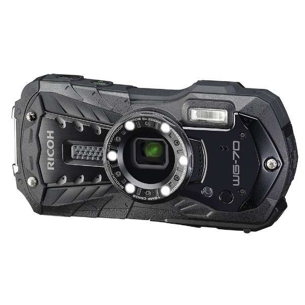 【即日発送】【新品 箱不良・シュリンク破れ品】RICOH リコー WG-70 コンパクトデジタルカメラ [防水+防塵+耐衝撃] ブラック