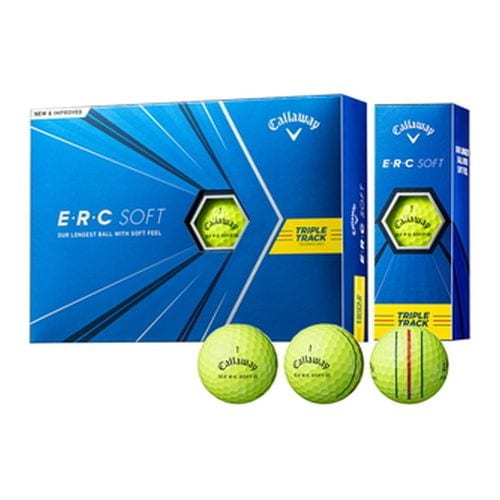 【ラッピング可】【即日発送】【新品】Callaway キャロウェイ E・R・C SOFT ERCソフト ゴルフボール 1ダース（12球入り） [2021年モデル] イエロー