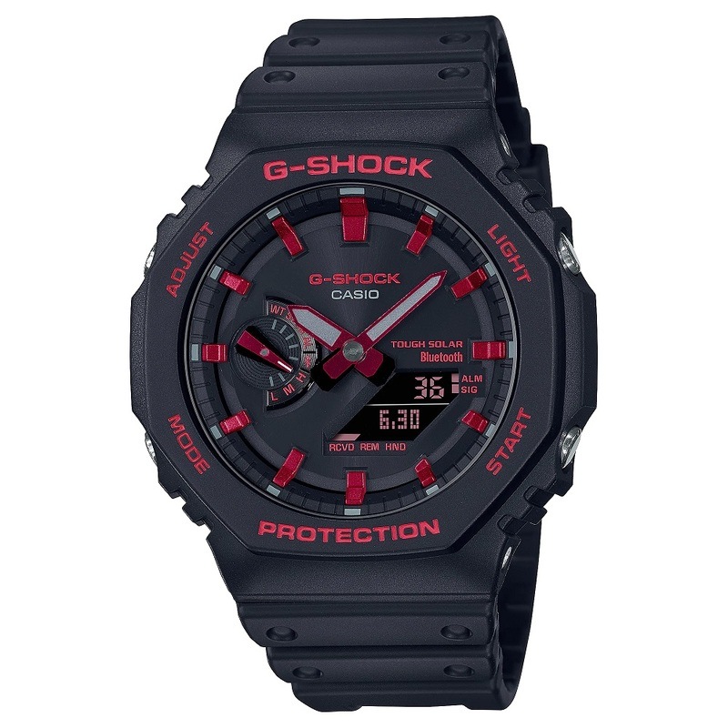 【新品】CASIO カシオ 腕時計メンズ G-SHOCK IGNITE RED イグナイトレッド ソーラー GA-B2100BNR-1AJF