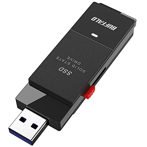 【新品】バッファロー 外付けポータブルSSD 1TB USB 3.2(Gen 2)対応【PS5/PS4 動作確認済】SSD-SCT1.0U3BA/N