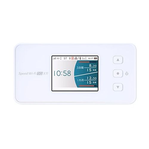 【即日発送】【中古美品】NEC エヌイーシー ポケットWi-Fi Speed WiFi 5G X11NAR01 楽天SIM対応 スノーホワイト SIMフリー