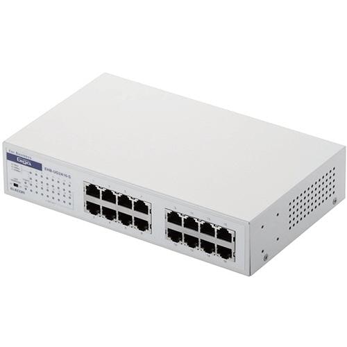 【新品】ELECOM エレコム スイッチングハブ 16ポート EHB-UG2A16-S ホワイト