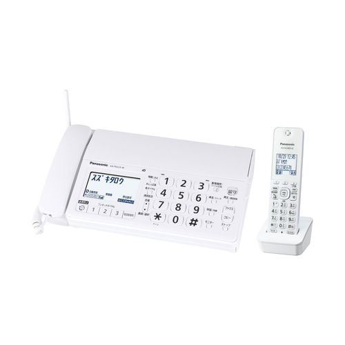 【即日発送】【新品】Panasonic パナソニック デジタルコードレス普通紙ファクス (子機1台付き) KX-PD225DL-W ホワイト