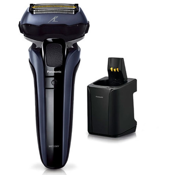 【即日発送】【新品 箱不良・シュリンク破れ品】Panasonic パナソニック メンズシェーバー ラムダッシュPRO ５枚刃 全自動洗浄充電器付 ES-LV7V-A 青