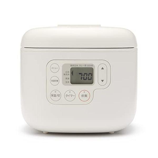 【新品】無印良品 しゃもじ置き付き炊飯器 3合 MJ-RC3A3