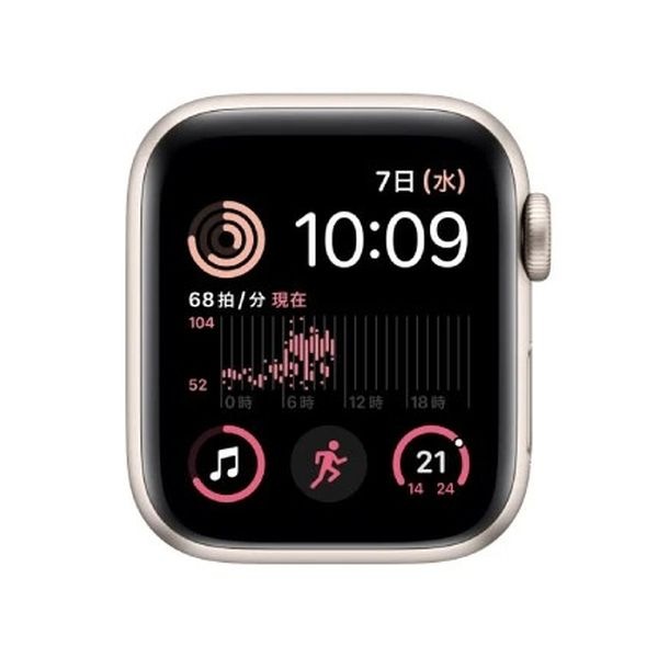 【ラッピング可】【即日発送】【国内版】【新品】Apple Watch SE 第2世代 GPSモデル 40mm MNL73J/A スターライトアルミニウムケース A2722 バンド無し