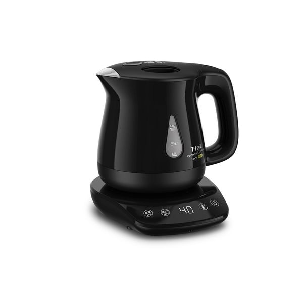 【新品】T-fal ティファール 電気ケトル kettle アプレシア ロック コントロール エコ ブラック 0.8L KO8418JP