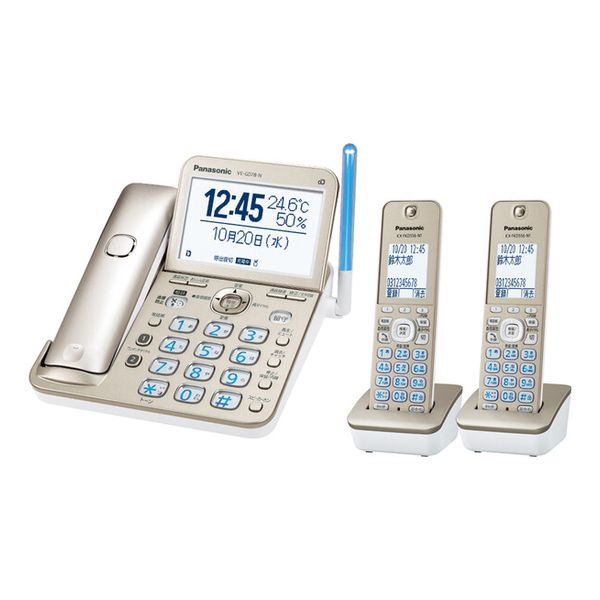 【即日発送】【新品】Panasonic パナソニック デジタルコードレス電話機（子機2台付き） VE-GD78DW-N シャンパンゴールド